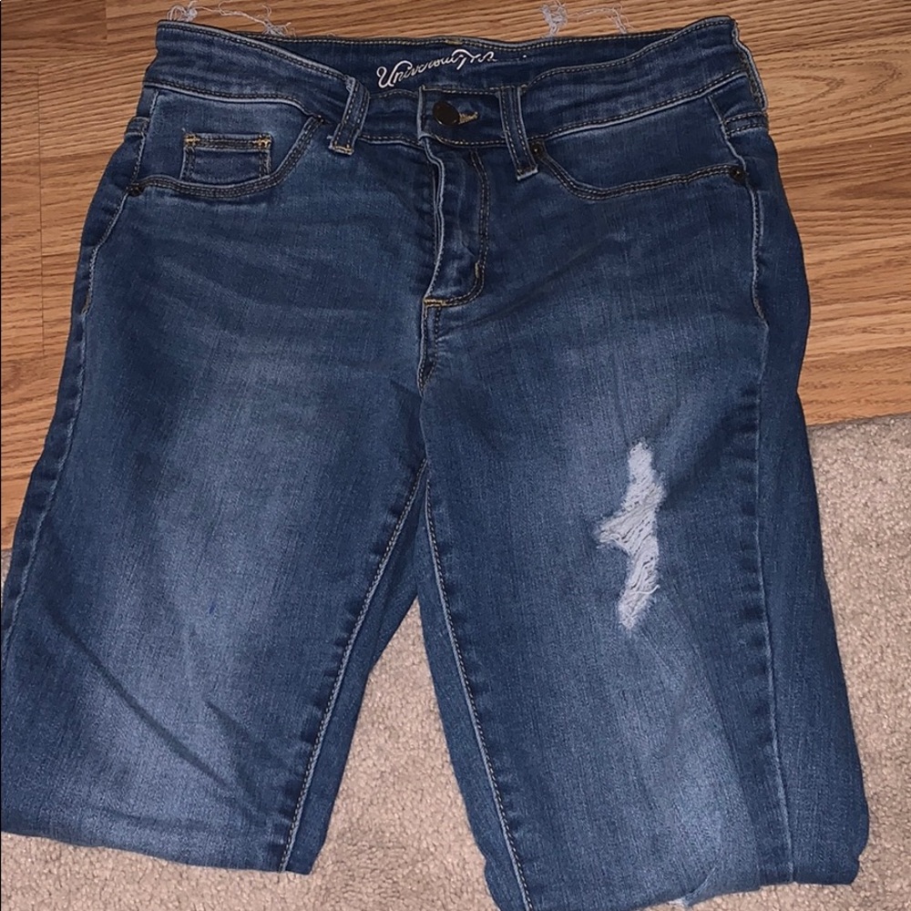 universal thread denim distressed jeans